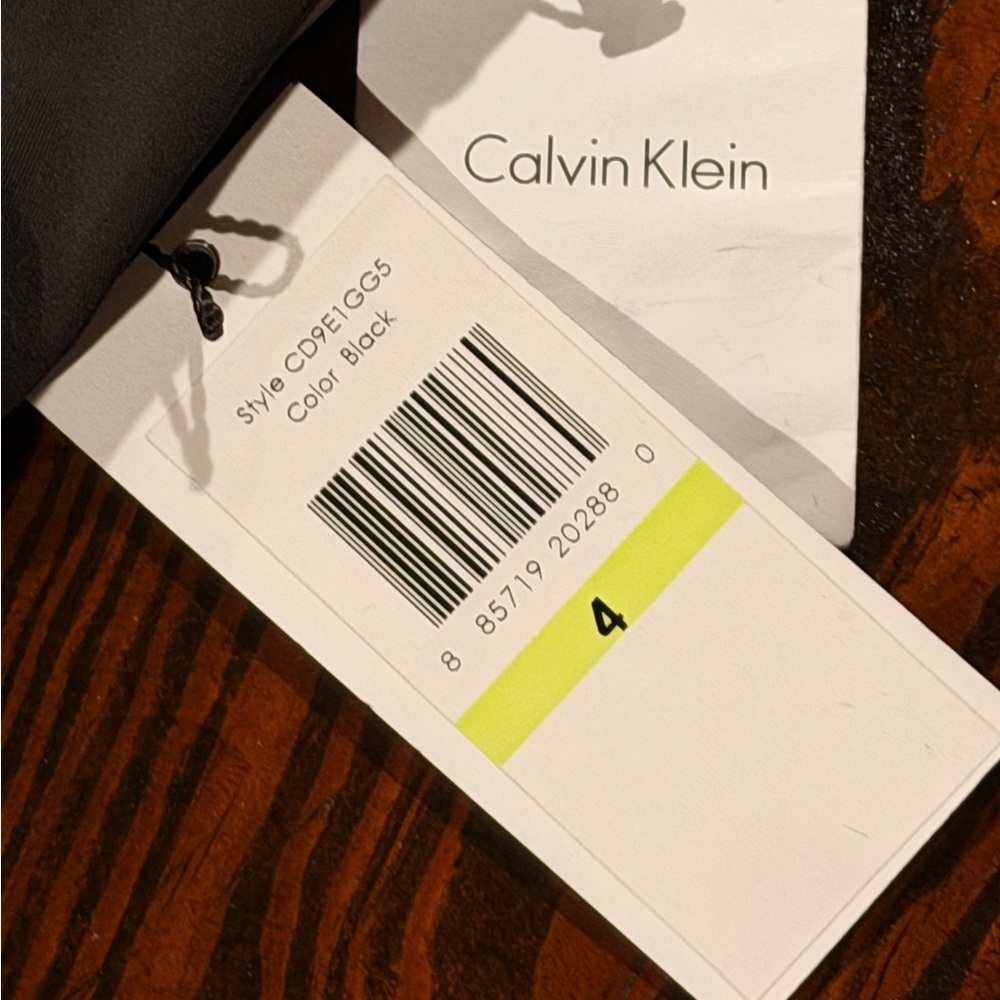 Calvin Klein Black V-Neck Midi Dress size 4 - Picture 9 of 11